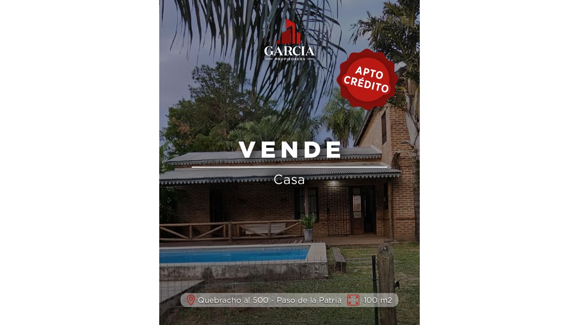 VENDE CASA 3 DORMITORIOS CON PILETA EN PASO DE LA PATRIA - principal