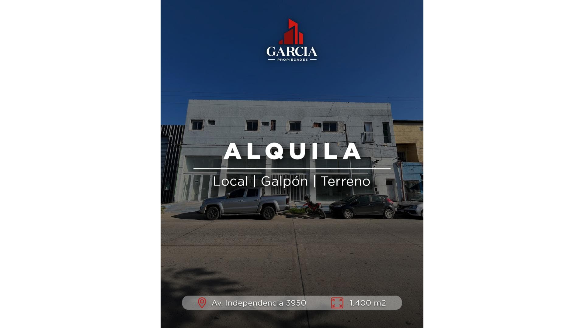 ALQUILA Local + Galpon + Terreno - principal
