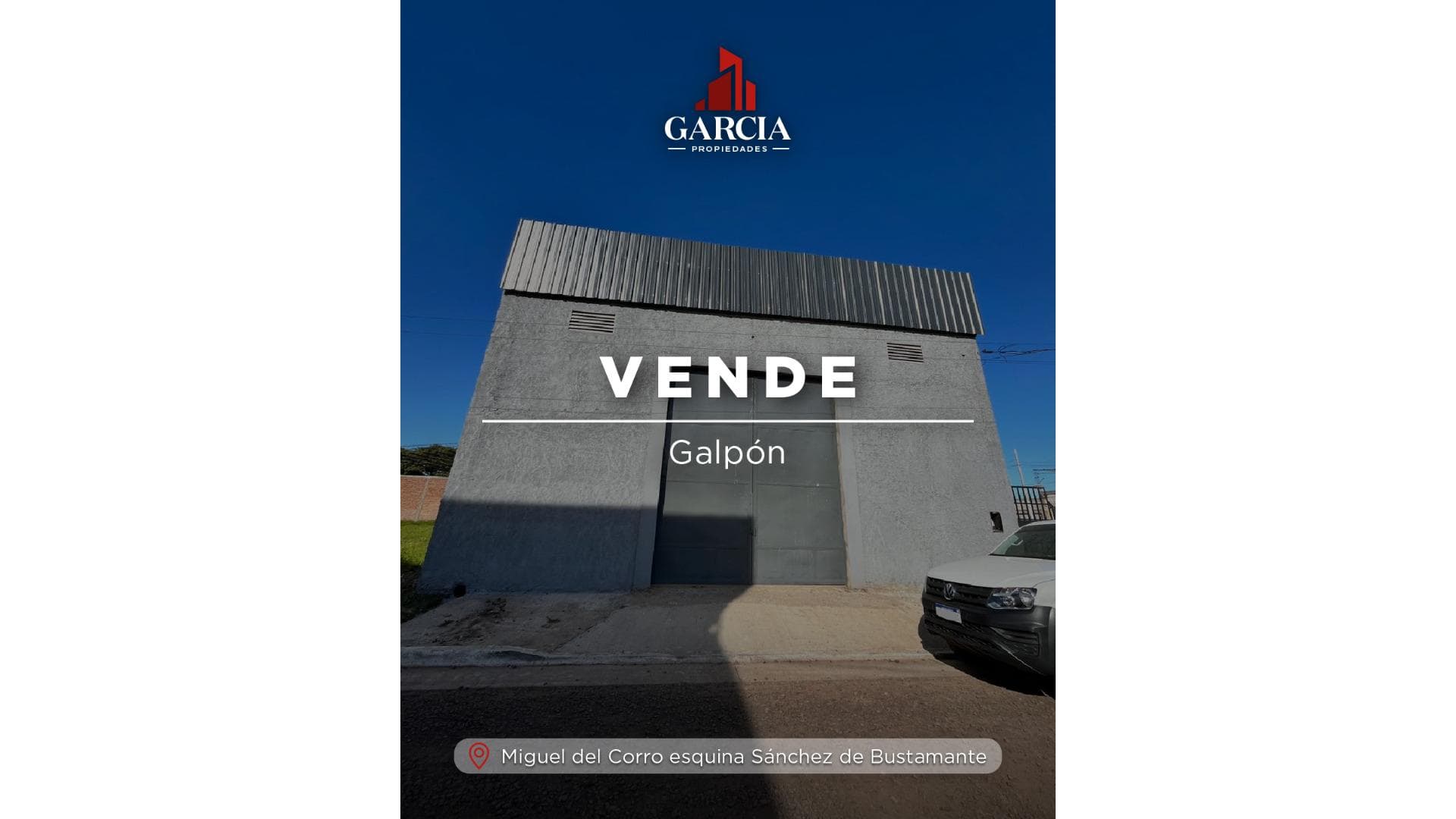 VENDE GALPON Y TERRENO SOBRE ESQUINA - principal