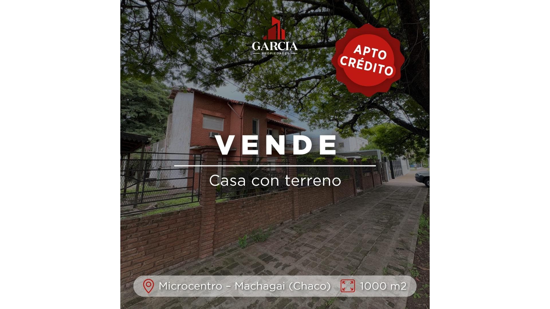 VENDE CASA DE 3 DORMITORIOS CON TERRENO DE 1000 M2 EN CHACO - principal