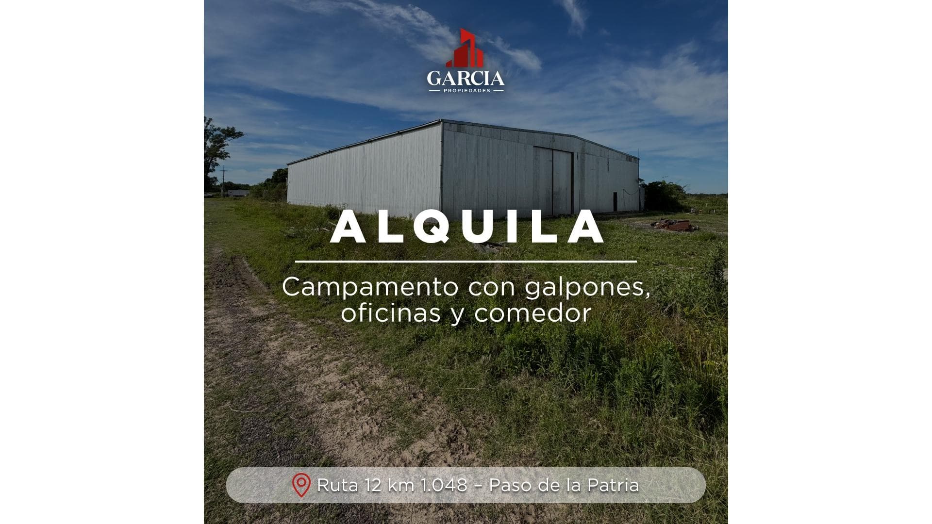 ALQUILA CAMPAMENTO CON GALPONES Y OFICINAS - EX OBRADOR - principal