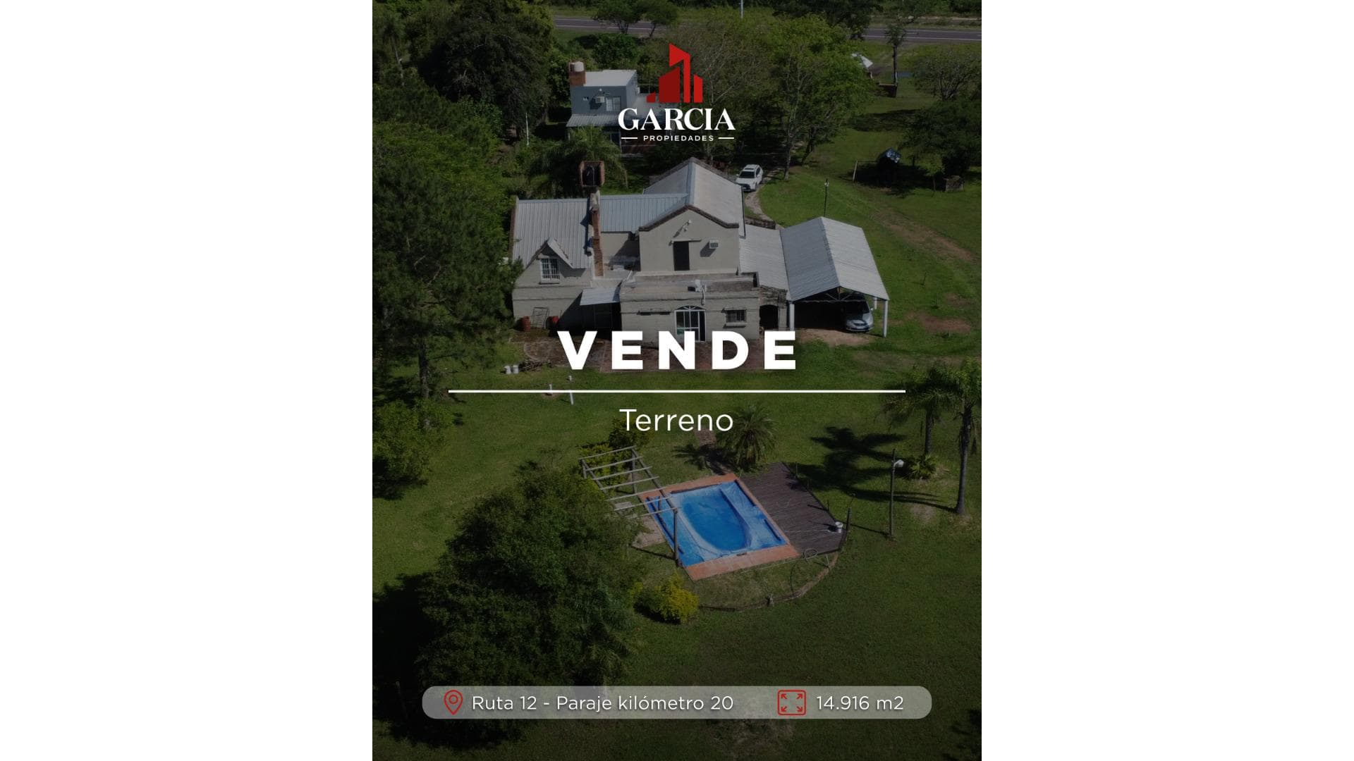 VENDE 1,5 HECTAREAS SOBRE RUTA 12 CON CASA QUINTA - principal