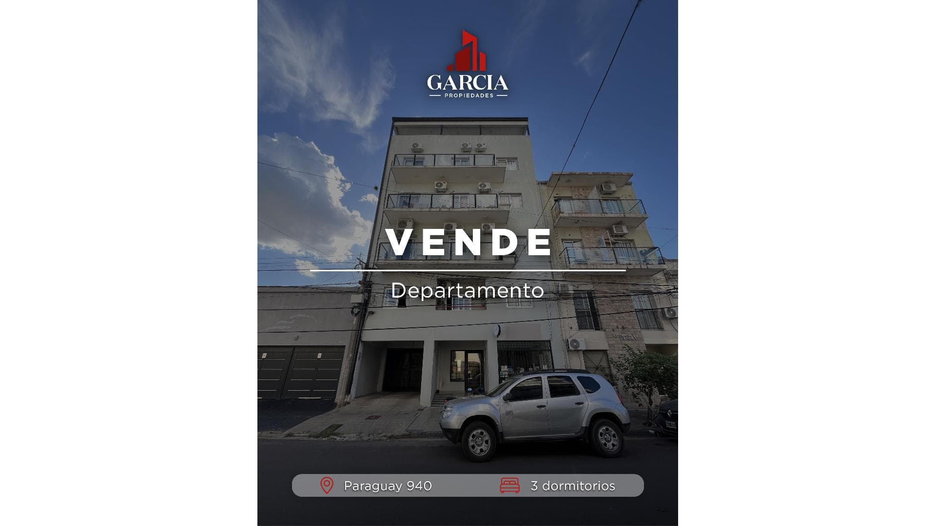 VENDE DEPARTAMENTO 3 DORMITORIOS CON COCHERA - principal