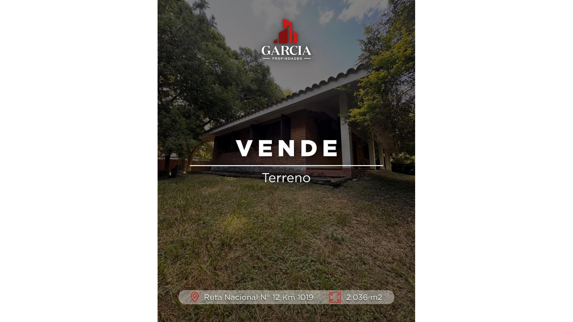 VENDE TERRENO EN ESQUINA SOBRE RUTA NACIONAL N° 12 - principal